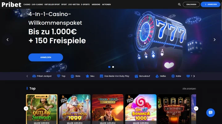Pribet Casino – Angebot, Funktionen und wichtige Informationen image 1